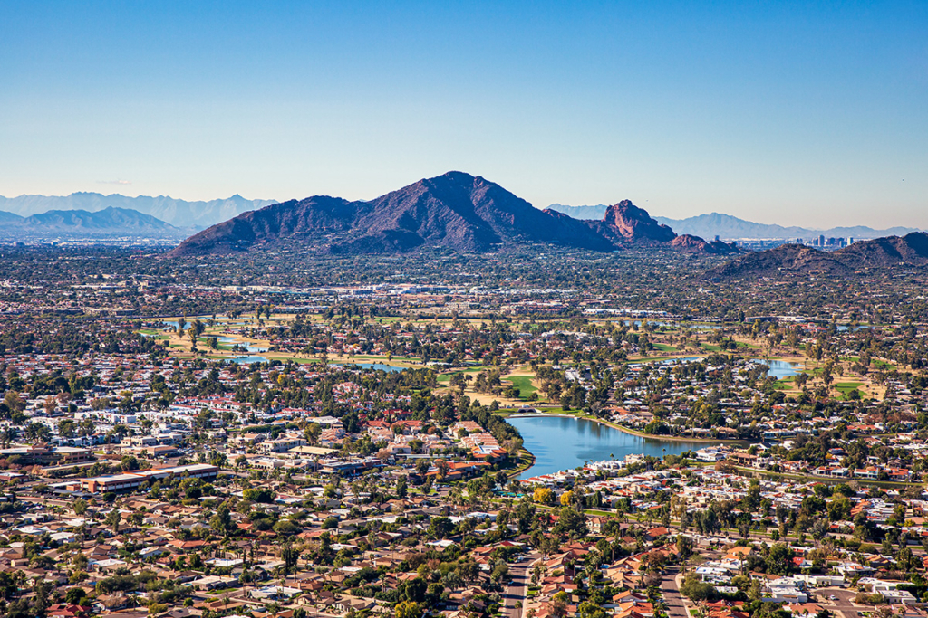 Aerial view of Phoenix