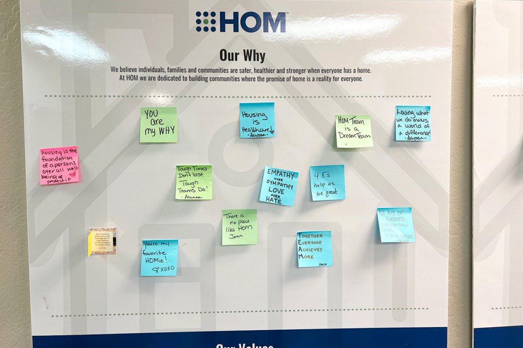 HOM motivational board